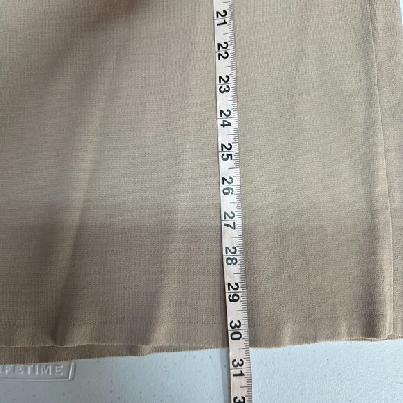 Eloquii Tie Waist Midi Skirt Plus Size 18/20 Oxford Tan Knit Bodycon High Waist - Picture 12 of 12